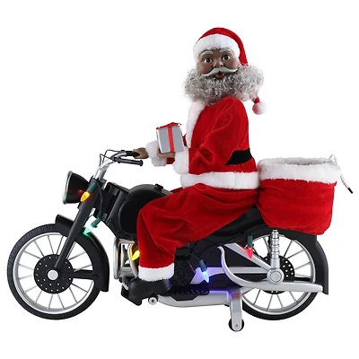 20" Black Motorcycling Santa