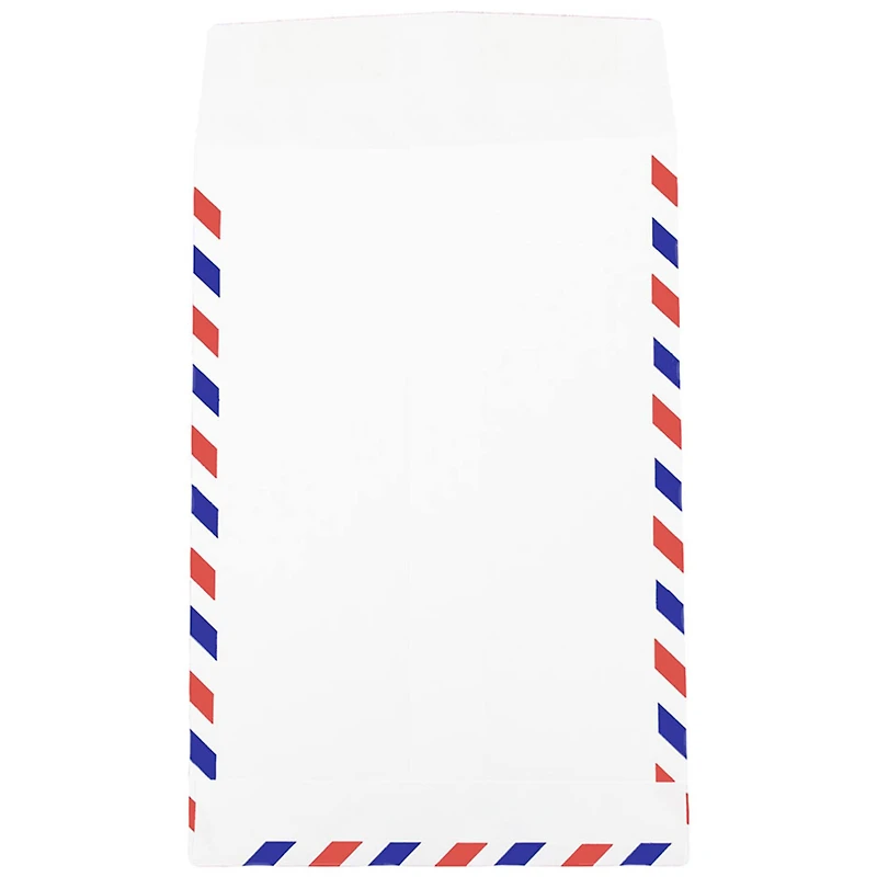 JAM Paper 6" x 9" White Open End Catalog Airmail Envelopes