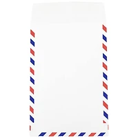 JAM Paper 6" x 9" White Open End Catalog Airmail Envelopes