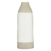 Gray Stoneware Coastal Style Vase