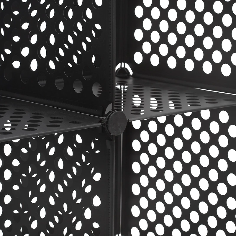 Organize It All Black Stacking Cubes, 4ct.