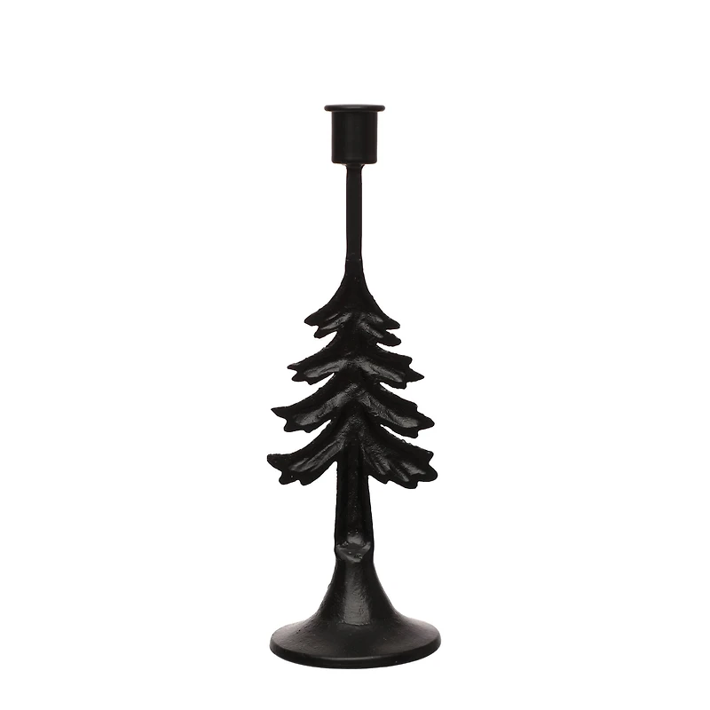 Black Christmas Tree Metal Candle Holder by Ashland