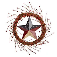 20" Red, White & Blue Americana Patriotic Star Wreath
