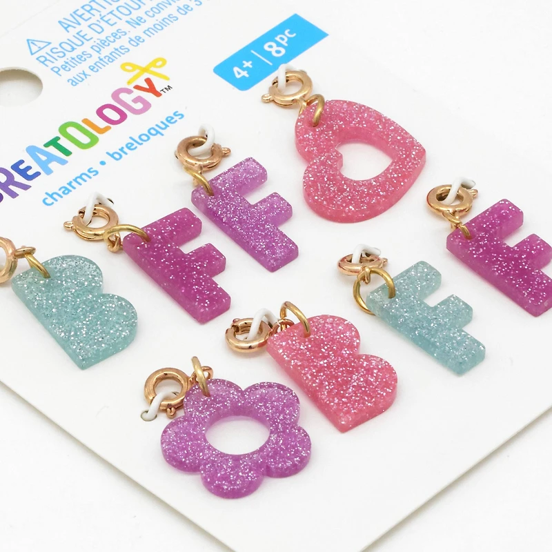 Glittery BFF Charms by Creatology™