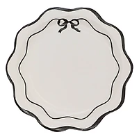 9" Scalloped Bow Paper Dinner Plates, 8ct. by Celebrate It™