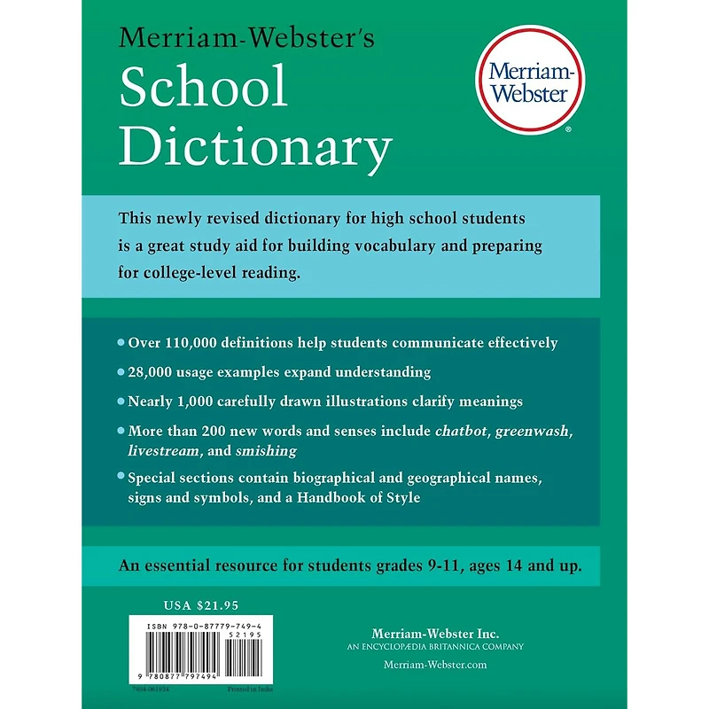 Merriam-Webster School Dictionary