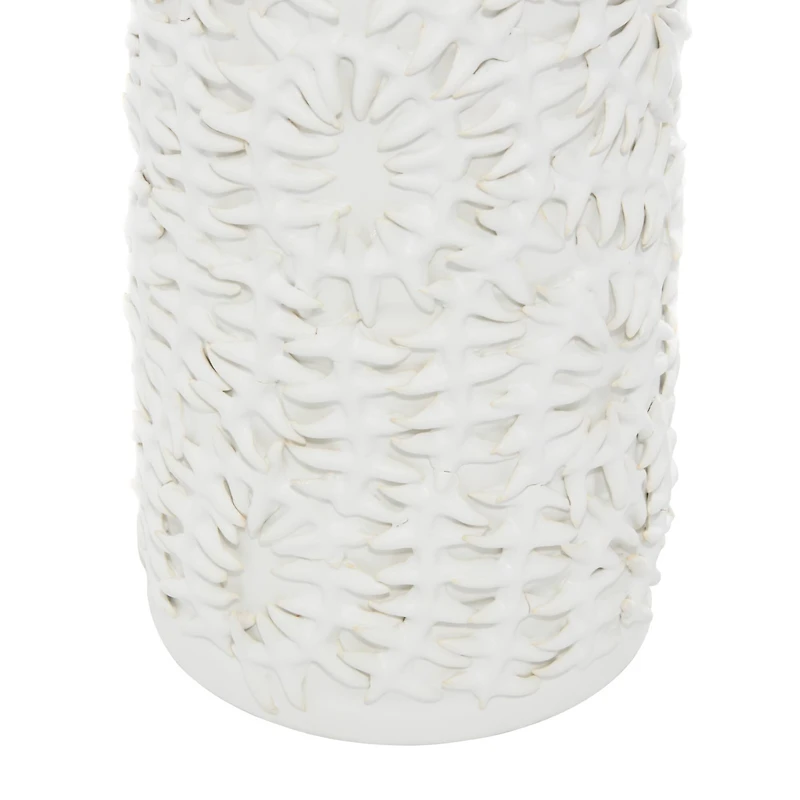 White Ceramic Contemporary Vase