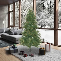 7.5ft. Unlit Mixed Country Pine Slim Artificial Christmas Tree