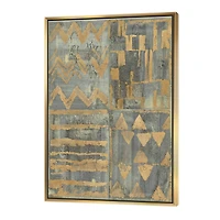 Designart - Gold Geometric Tapestry III