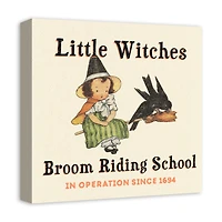 Little Witches Broom Riding School 16" x 16" Canvas Wall Art