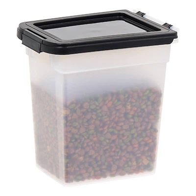 Clear & Black 12.75qt. Pet Food Container With Sealed Top