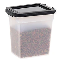 Clear & Black 12.75qt. Pet Food Container With Sealed Top