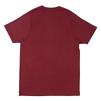 Maroon Sleigh Dogs Adult Crew Neck T-Shirt by Celebrate It