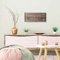 Stupell Industries Together They Built Love Wood Pattern Vines Worded Phrase Canvas Wall Art