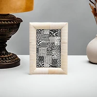Hello Honey® Natural Hand-Carved Bone 4" x 6" Photo Frame