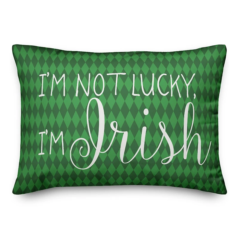 I'm Not Lucky Throw Pillow