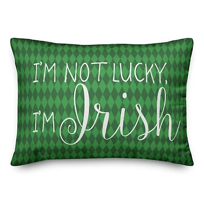 I'm Not Lucky Throw Pillow