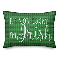 I'm Not Lucky Throw Pillow