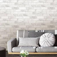 NuWallpaper Loft White Brick Peel & Stick Wallpaper