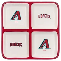 The Memory Company MLB 4 Section Square Ceramic Tray