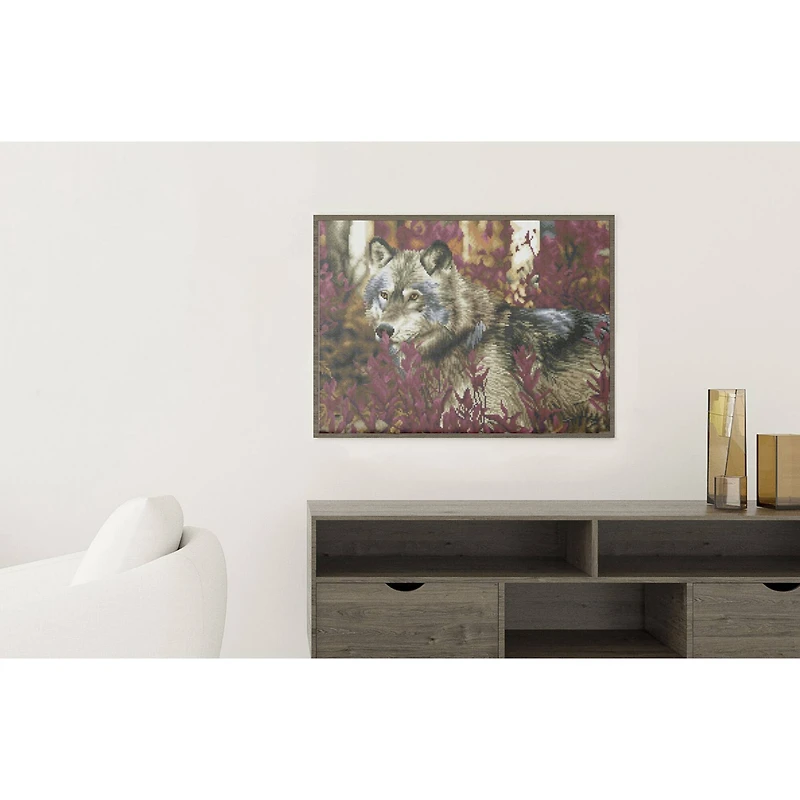 Diamond Dotz® Advanced Autumn Wolf Pre-Framed Diamond Painting Kit