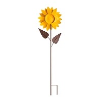 Glitzhome® 42" Fall Sunflower Metal Yard Stake