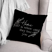 18" x 18" Home is Where They Love You Versatile Throw Pillow