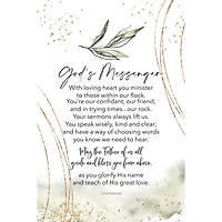 God's Messenger Inspirational Wood Plaque