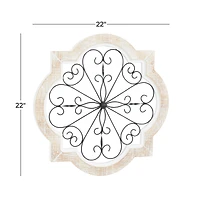 22" White Wood Farmhouse Wall Décor