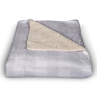 Get Cozy Check Sherpa Fleece Blanket