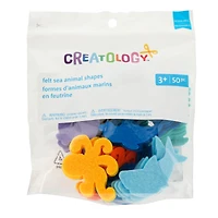 Felt Sea Animals Shapes Scrap Pack, 50ct. by Creatology™