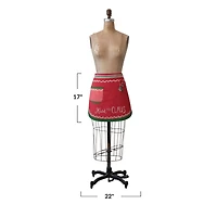 Hello Honey® Embroidered Kiss the Claus Half Apron with Pocket