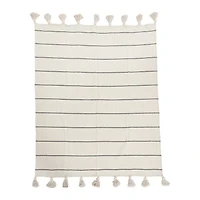Hello Honey® Striped Cotton Throw Blanket with Tassels