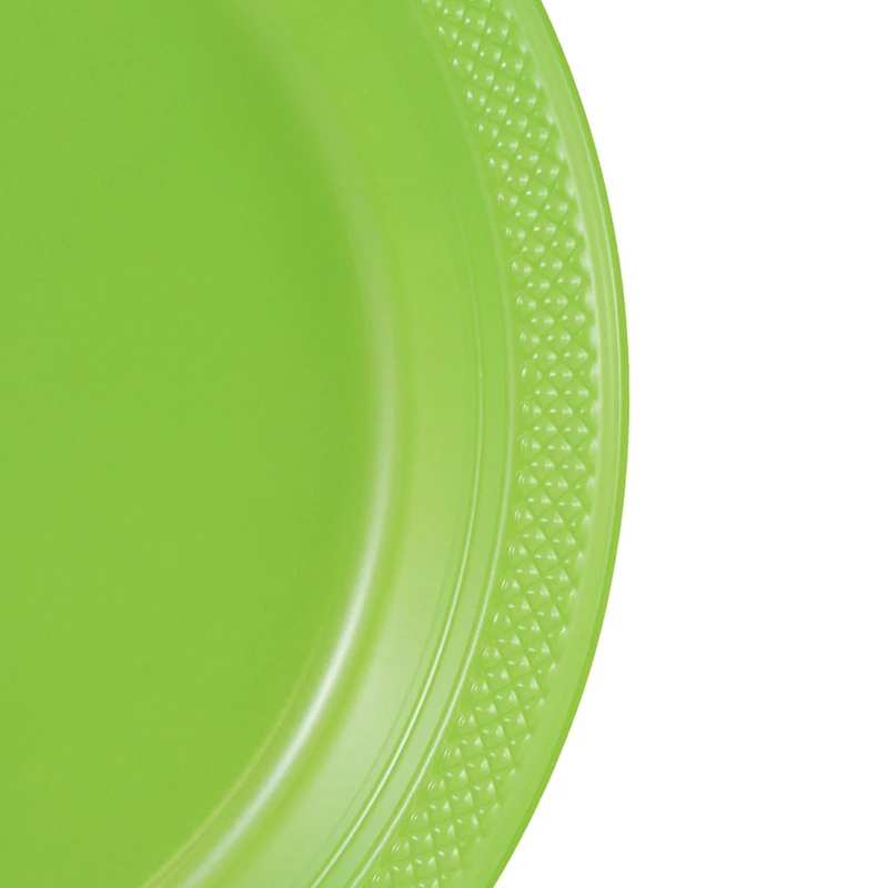 JAM Paper 9" Lime Green Plastic Party Plates, 20ct.