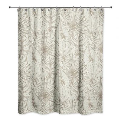 Vintage Palms Shower Curtain
