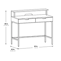 OSP Home Furnishings 40" Contempo Desk with Drawers
