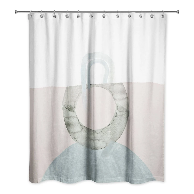 Chic Urban Abstract IV 71" x 74" Shower Curtain