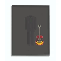 Stupell Industries Johnny Cash Fashion Design Wall Accent with Black Frame