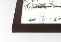 Christmas Snow on the Farm Walnut Framed Print Under Plexiglass