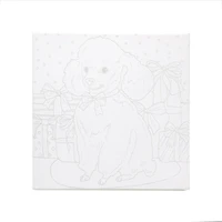 11" x 11" Christmas Dog Canvas Painting Kit by Artist's Loft™
