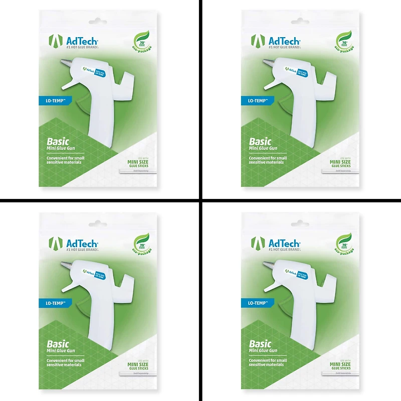 AdTech® Lo-Temp™ Mini Glue Guns, 4ct.