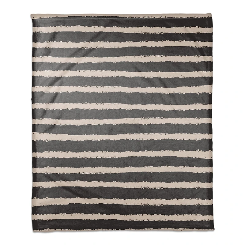 Stripes Coral Fleece Blanket
