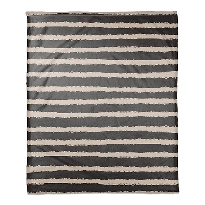 Stripes Coral Fleece Blanket