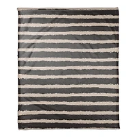 Stripes Coral Fleece Blanket