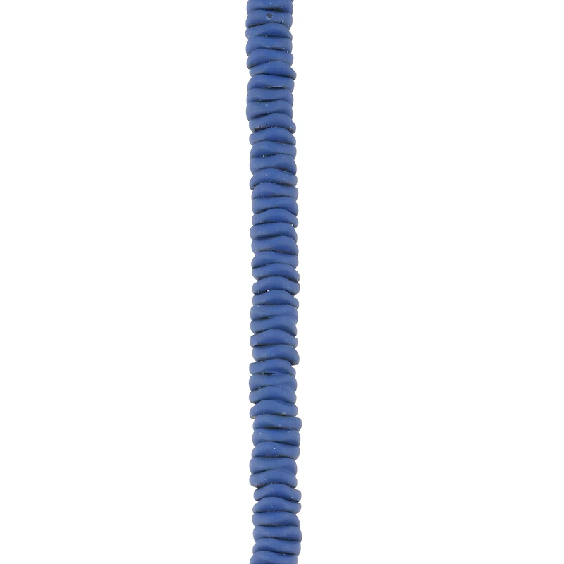 Blue Painted Reconstituted Hematite Wave Heishi Beads, 5.8mm by Bead Landing®