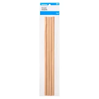 12 Packs: 4 ct. (48 total) 3/8" x 12" Wooden Dowels by Creatology™