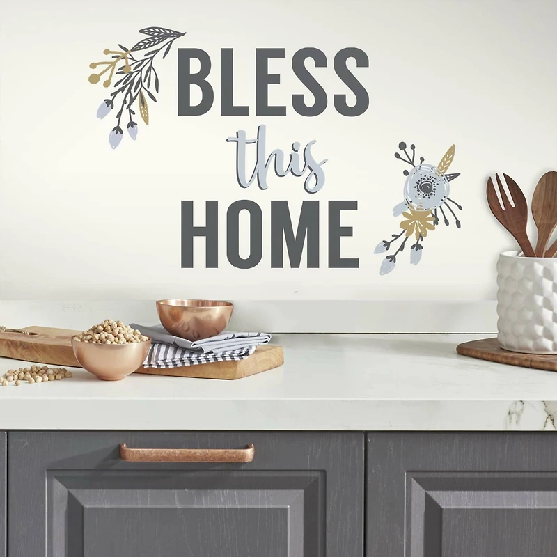 RoomMates Bless This Home Peel & Stick Wall Decals