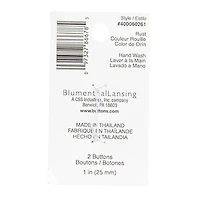 Organic Elements 1" Rustic Red Heart-Shaped Wood Buttons, 2ct.