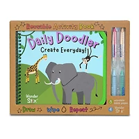 The Pencil Grip™ Wild Animals Daily Doodler Reusable Activity Book Kit