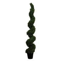7ft. Potted Artificial Rosemary Spiral Topiary Tree